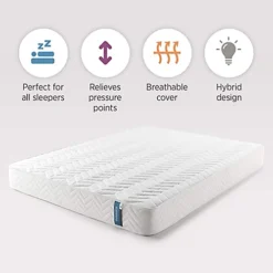 Summerby Sleep No1. Coil Spring And Memory Foam Hybrid Mattress King Size: 150cm X 200cm -Furniture Store summerby sleep no1 coil spring and memory foam hybrid mattress king size 150cm x 200cm5060197411602 03c MP