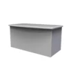 Swift Sherwood Grey Ottoman (H)415mm (W)840mm (D)415mm -Furniture Store swift sherwood grey ottoman h 415mm w 840mm d 415mm5056071016131 01c bq