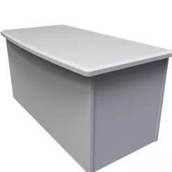 Swift Sherwood Grey Ottoman (H)415mm (W)840mm (D)415mm -Furniture Store swift sherwood grey ottoman h 415mm w 840mm d 415mm5056071016131 36c bq