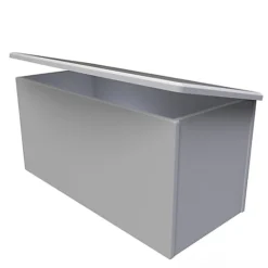 Swift Sherwood Grey Ottoman (H)415mm (W)840mm (D)415mm -Furniture Store swift sherwood grey ottoman h 415mm w 840mm d 415mm5056071016131 37c bq