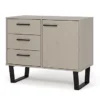 Texas Pine Grey Small Sideboard With 1 Door And 3 Drawers -Furniture Store texas pine grey small sideboard with 1 door and 3 drawers5017839925652 01c MP