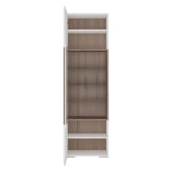 Toronto Tall Narrow Glazed Display Cabinet With Internal Shelves (inc. Plexi Lighting) -Furniture Store toronto tall narrow glazed display cabinet with internal shelves inc plexi lighting 5900355035694 03c MP