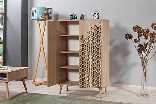 Triangle Sand 120 - Sideboard - Solid Wooden Legs 4 Triangle Sand 120 - Sideboard - Solid Wooden Legs - Image 2