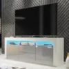 TV Unit 160cm Sideboard Cabinet Cupboard TV Stand Living Room High Gloss Doors - White & Grey -Furniture Store tv unit 160cm sideboard cabinet cupboard tv stand living room high gloss doors white grey5060970900354 01c MP