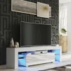 TV Unit 160cm Sideboard Cabinet Cupboard TV Stand Living Room High Gloss Doors - White -Furniture Store tv unit 160cm sideboard cabinet cupboard tv stand living room high gloss doors white5060970901399 01c MP