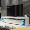 TV Unit 200cm Sideboard Cabinet Cupboard TV Stand Living Room High Gloss Doors - White -Furniture Store tv unit 200cm sideboard cabinet cupboard tv stand living room high gloss doors white5060970900002 01c MP