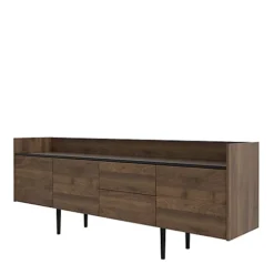 Unit Sideboard 2 Drawers 3 Doors In Walnut And Black 8 Unit Sideboard 2 Drawers 3 Doors In Walnut And Black -Furniture Store unit sideboard 2 drawers 3 doors in walnut and black5060653083466 03c MP