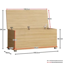 Vida Designs Leon Storage Ottoman Pine Storage Bench Chest Bedroom Living Room  -Furniture Store vida designs leon storage ottoman pine storage bench chest bedroom living room 5056562198605 02c MP