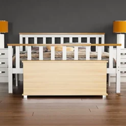 Vida Designs Leon Storage Ottoman Pine Storage Bench Chest Bedroom Living Room  -Furniture Store vida designs leon storage ottoman pine storage bench chest bedroom living room 5056562198605 04c MP