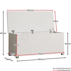 Front Page 44 Front Page -Furniture Store vida designs leon storage ottoman white storage bench chest bedroom living room 5056562198582 02c MP