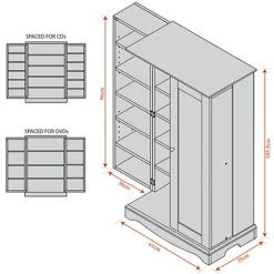 Watsons Richmond 495 Cd 200 Dvds Bluray Video Media Storage Cupboard Oak -Furniture Store watsons richmond 495 cd 200 dvds bluray video media storage cupboard oak5012053994262 04c MP