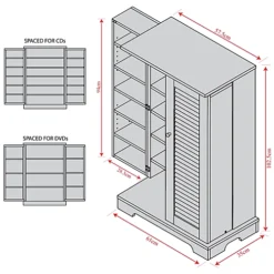 Watsons Victoria 600 Cd 250 Dvds Bluray Multimedia Storage Cabinet Beech -Furniture Store watsons victoria 600 cd 250 dvds bluray multimedia storage cabinet beech5012053926782 04c MP