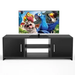 Wooden Large Black TV Cabinet Stand Cupboard Unit Lowboard Shelf Table Furniture -Furniture Store wooden large black tv cabinet stand cupboard unit lowboard shelf table furniture5057102013815 04c MP