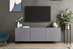 Zirab TV Unit Stand Bench - Grey